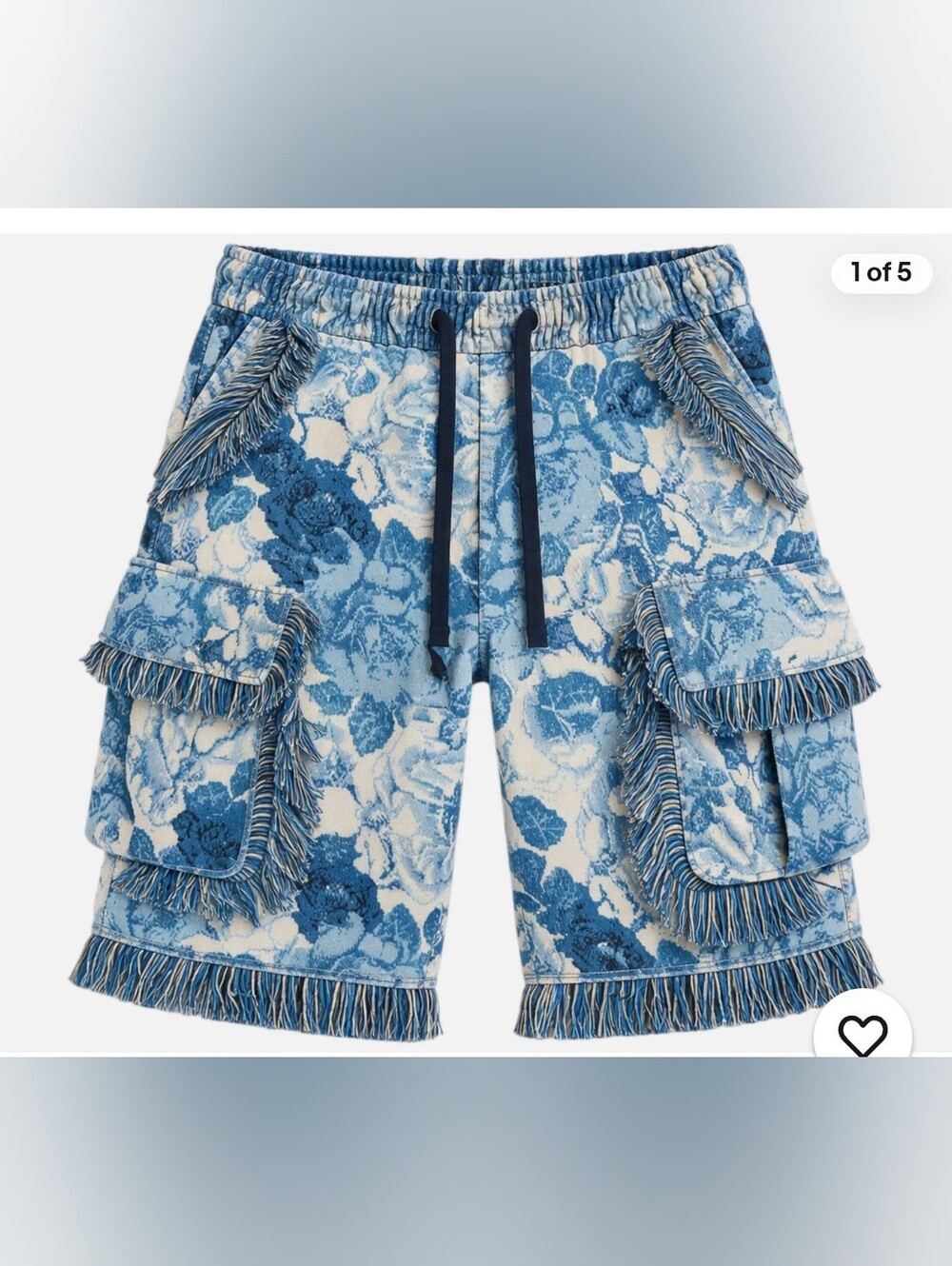 NWT Rebel Minds Flower Tapestry Shorts I